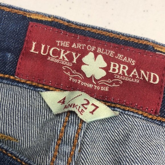 VINTAGE LUCKY BRAND CHARLIE SKINNY JEANS 4/27x30 🍀 - Picture 4 of 12